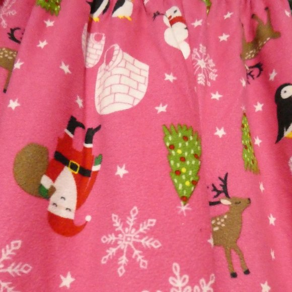 CARTER'S | size 10 | Christmas / Holiday Theme Pink Fleece Pants | NWOT - Picture 7 of 12